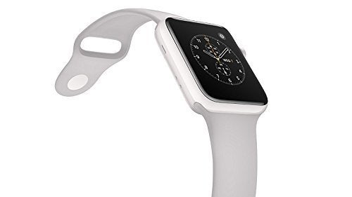 Renewed Apple Watch Series 2, 42mm Silver Aluminum Case with White Sport Band