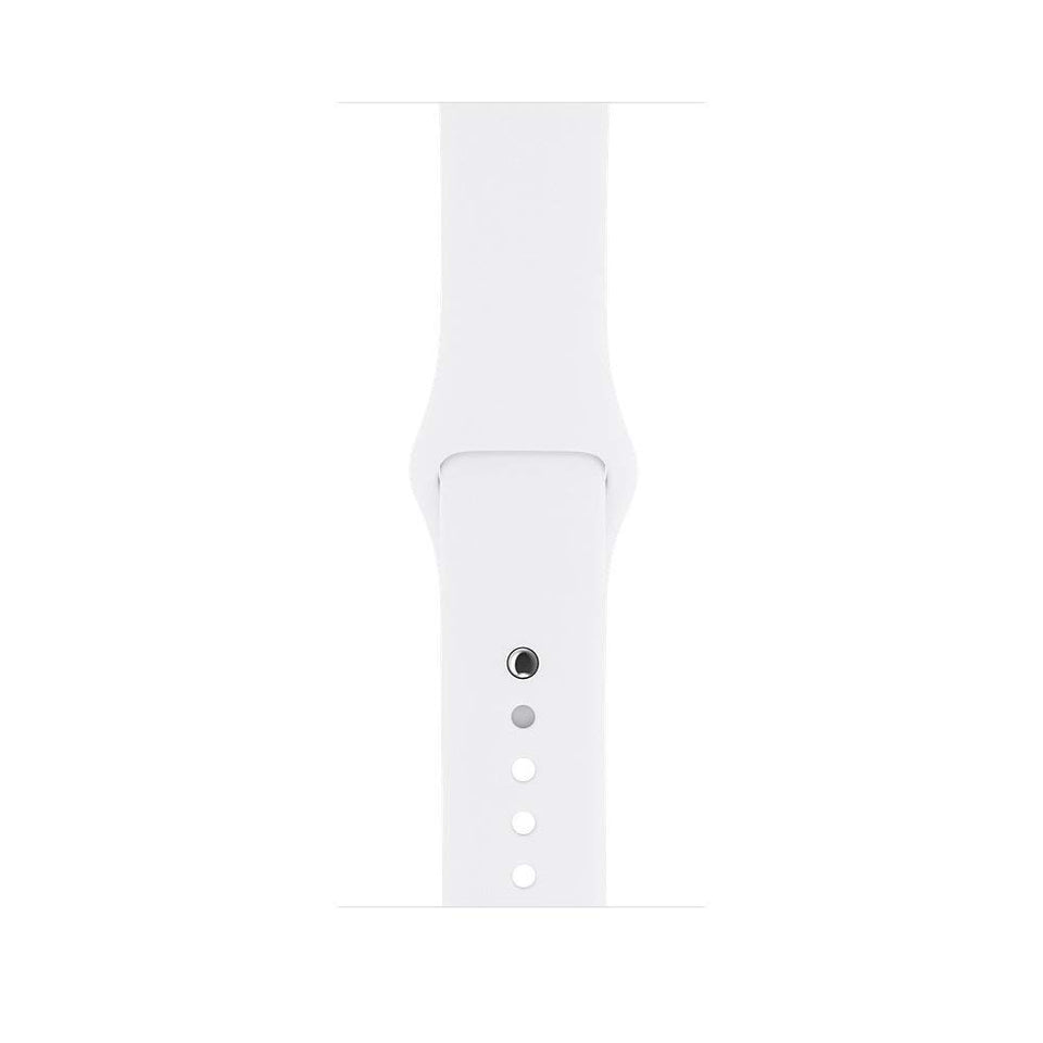 Renewed Apple Watch Series 2, 42mm Silver Aluminum Case with White Sport Band