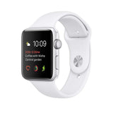 Renewed Apple Watch Series 2, 42mm Silver Aluminum Case with White Sport Band