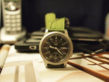Seiko Men's SNK805 Seiko 5 Automatic Stainless Steel Watch with Green Canvas
