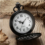 LYMFHCH Classic Smooth and Spider Web Hollow Vintage Quartz Pocket Watch, Arabic Numerals Scale Mens Womens Watch with Chain Xmas Fathers Day Gift