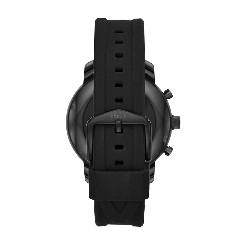 Fossil Q Men's Gen 3 Explorist Stainless Steel and Silicone Smartwatch, Color: Black (Model: FTW4005)