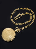 Mudder Vintage Stainless Steel Quartz Pocket Watch Chain