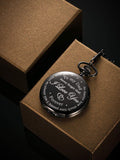 Dad Gift from Daughter to Father Engraved Pocket Watch - No Matter How Much Time Passes, I Will Always Be Your Little Girl (Black)