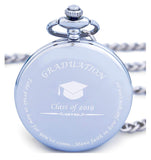 Graduation Gifts for Him - Pocket Watch - Engraved ‘Class of 2019’ – Perfect College / High School Graduation Gift or Present for Son | Him in 2019