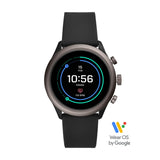 Fossil Men's Gen 4 Sport Metal and Silicone Touchscreen Smartwatch with Heart Rate, GPS, NFC, and Smartphone Notifications