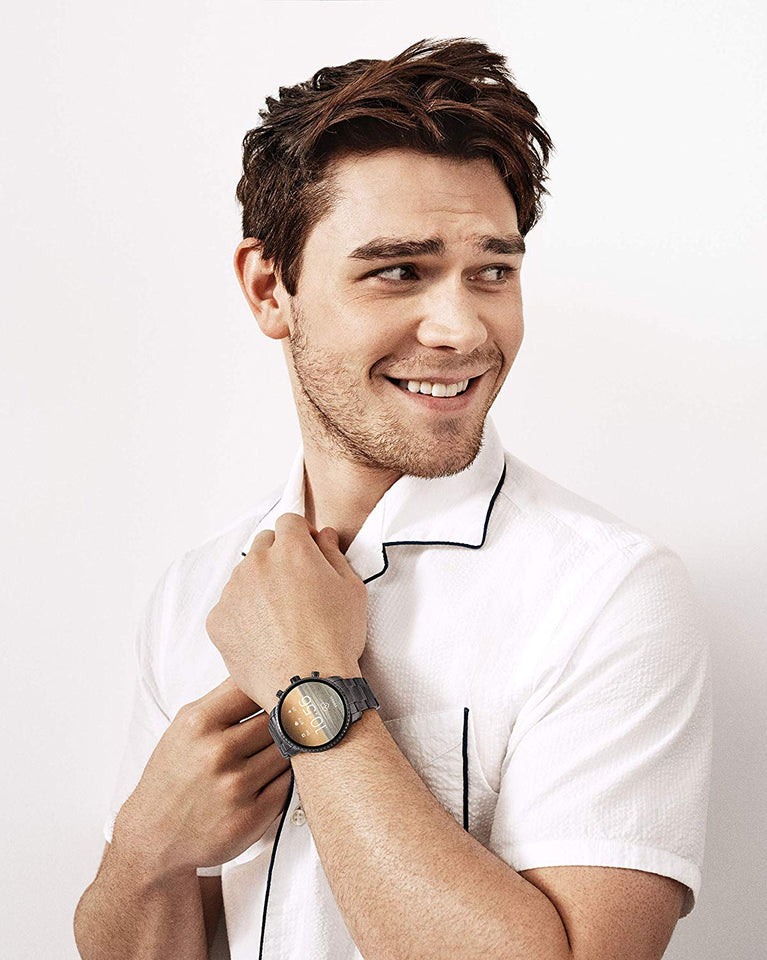 Fossil Men's Gen 4 Explorist HR Stainless Steel Touchscreen Smartwatch with Heart Rate, GPS, NFC, and Smartphone Notifications