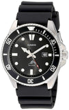 Casio Men's Black Analog Anti Reverse Bezel Watch